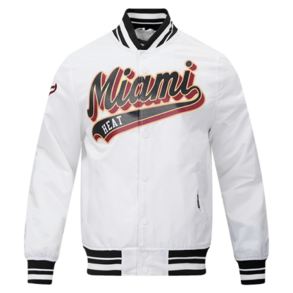 Jacket Nba Miami Heat Script Tail Men'S Satin