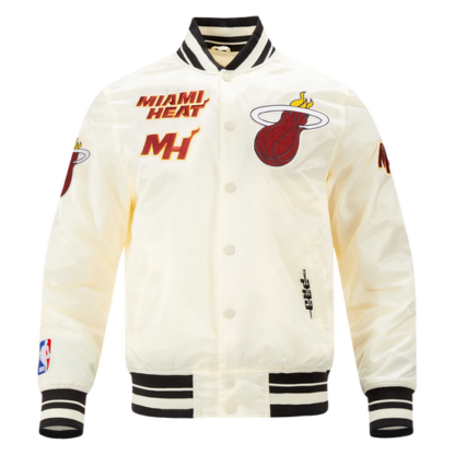 Jacket Nba Miami Heat Retro Classic Men'S Rib Satin