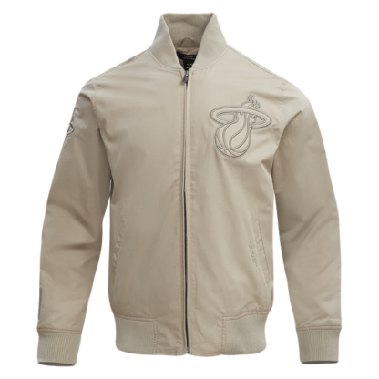 Jacket Nba Miami Heat Neutral Twill