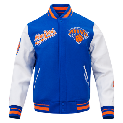 Jacket Nba New York Knicks Script Tail Men'S Wool Varsity