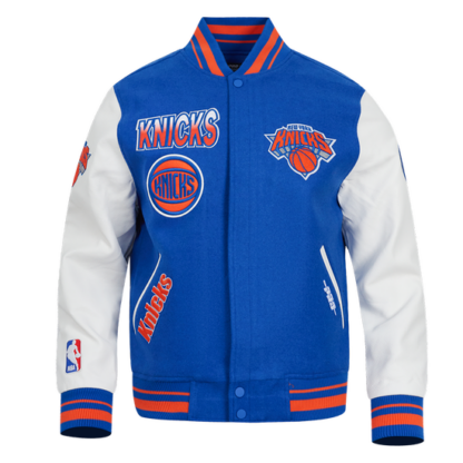 Jacket Nba New York Knicks Turn It Up Men'S Wool Varsity