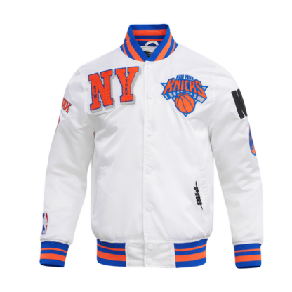 Jacket Nba New York Knicks Mashup Men'S Rib Satin