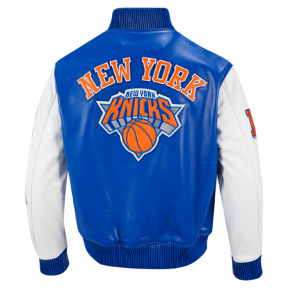 Jacket Nba New York Knicks City Signature  Leather Varsity