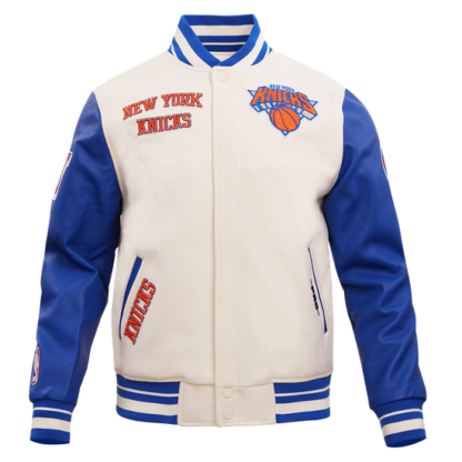 Jacket Nba New York Knicks Retro Classic Men'S Wool Varsity