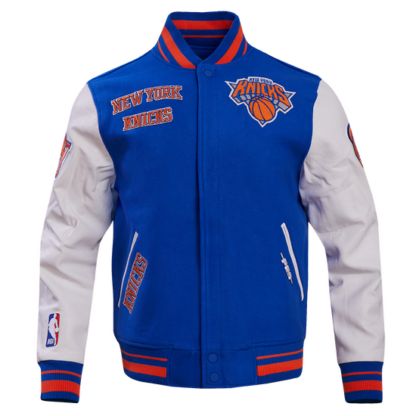 Jacket Nba New York Knicks Retro Classic Men'S Wool Varsity