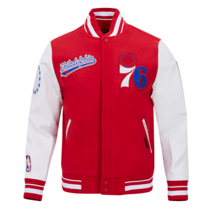 Jacket Nba Philadelphia 76Ers Script Tail Men'S Wool Varsity