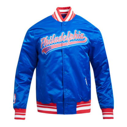 Jacket Nba Philadelphia 76Ers Script Tail Men'S Satin