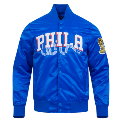 Jacket Nba Philadelphia 76Ers Big Logo Men'S Satin