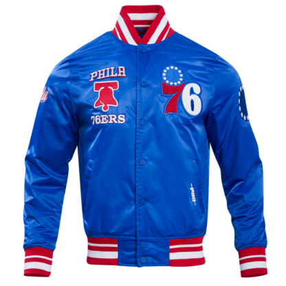 Jacket Nba Philadelphia 76Ers Retro Classic Men'S Rib Satin