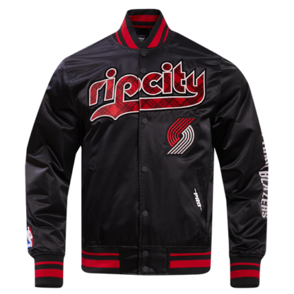 Jacket Nba Portland Trail Blazers Men'S Chest Rib Satin