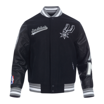 Jacket Nba San Antonio Spurs Script Tail Men'S Wool Varsity