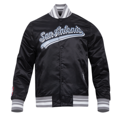 Jacket Nba San Antonio Spurs Script Tail Men'S Satin