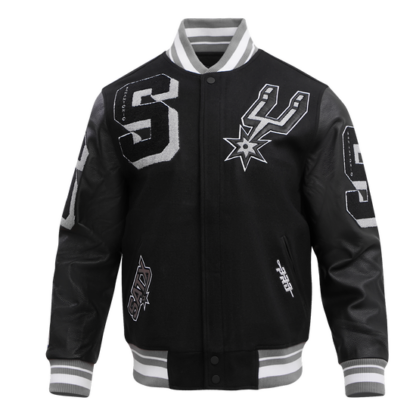 Jacket Nba San Antonio Spurs Mashup Men'S Rib Wool Varsity