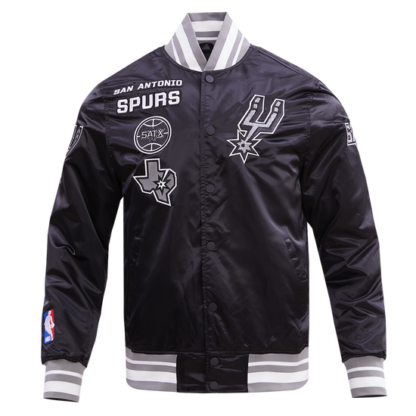 Jacket Nba San Antonio Spurs Retro Classic Men'S Rib Satin