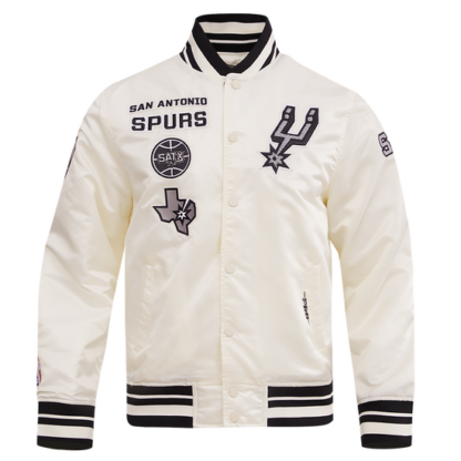 Jacket Nba San Antonio Spurs Retro Classic Men'S Rib Satin