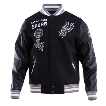 Jacket Nba San Antonio Spurs Retro Classic Men Wool Varsity