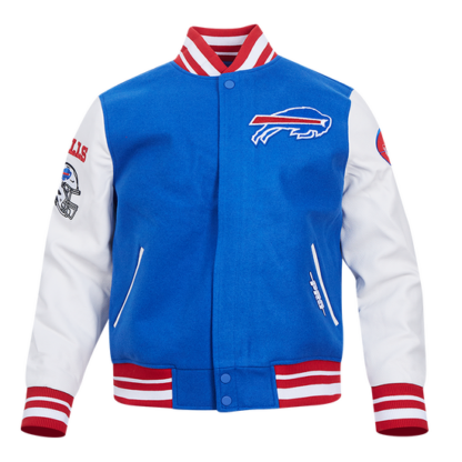 Jacket Nfl Buffalo Bills Old English Men'S Rib Wool Varsity