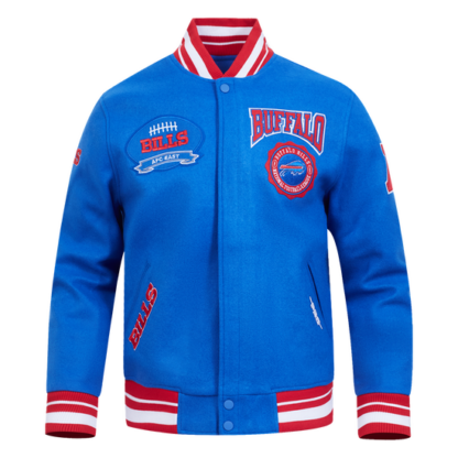 Jacket Nfl Buffalo Bills Crest Emblem Men'S Wool Varsity