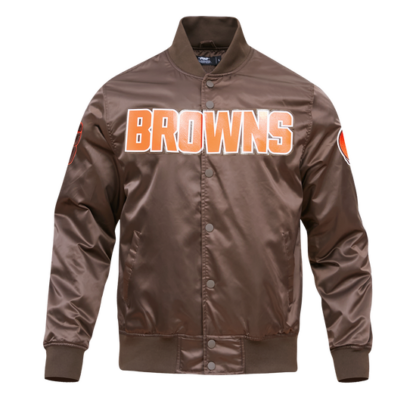 Jacket Nfl Cleveland Browns Big Logo Men'S Satin