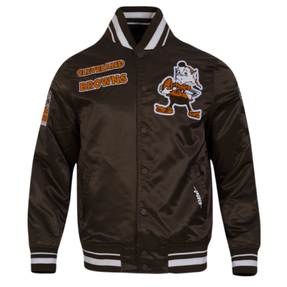 Jacket Nfl Cleveland Browns Retro Classic Men'S Rib Satin