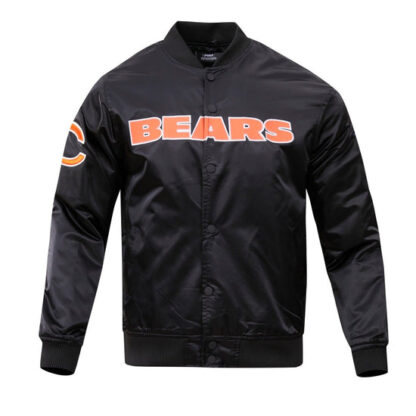 Jacket Nfl Chicago Bears Big Logo Men'S Satin