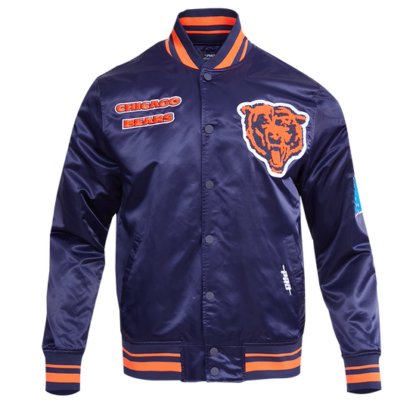 Jacket Nfl Chicago Bears Retro Classic Men'S Rib Satin