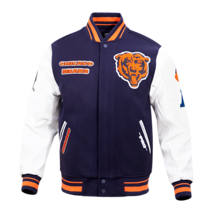 Jacket Nfl Chicago Bears Retro Classic Men'S Wool Varsity