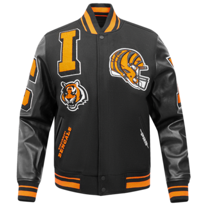 Jacket Nfl Cincinnati Bengals Mashup Men'S Rib Wool Varsity