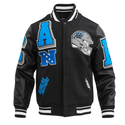 Jacket Nfl Carolina Panthers Mashup Men'S Rib Wool Varsity