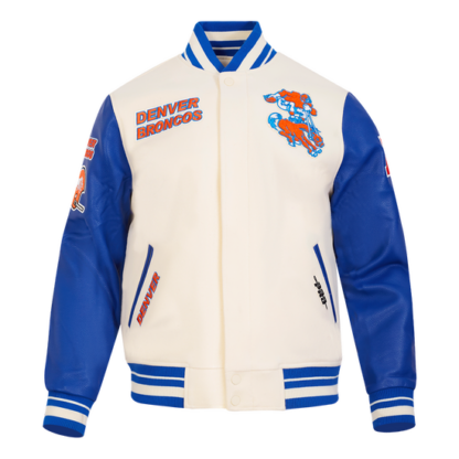 Jacket Nfl Denver Broncos Retro Classic Men'S Wool Varsity