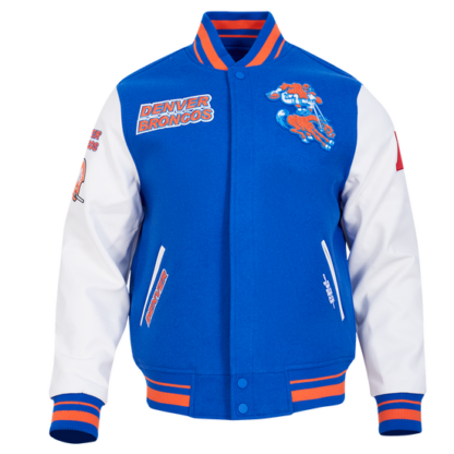 Jacket Nfl Denver Broncos Retro Classic Men'S Wool Varsity