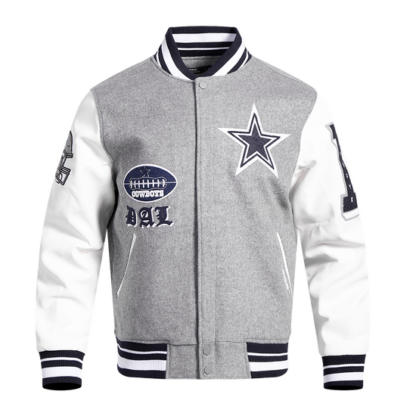 Jacket Nfl Dallas Cowboys Old English Men'S Wool Varsity