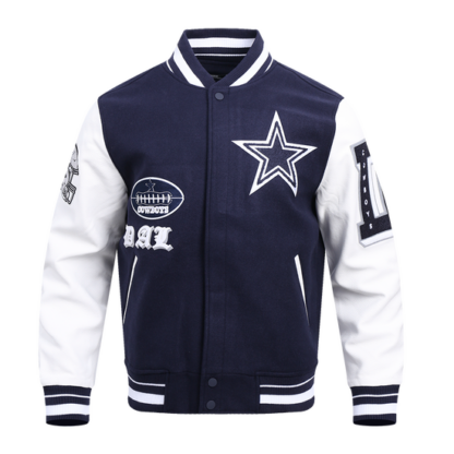 Jacket Nfl Dallas Cowboys Old English Men'S Wool Varsity