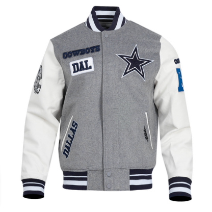 Jacket Nfl Dallas Cowboys Area Code Men'S Rib Wool Varsity