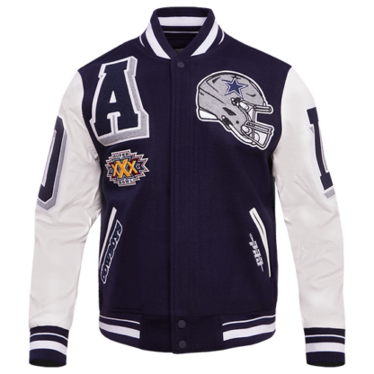 Jacket Nfl Dallas Cowboys Mashup Men'S Rib Wool Varsity