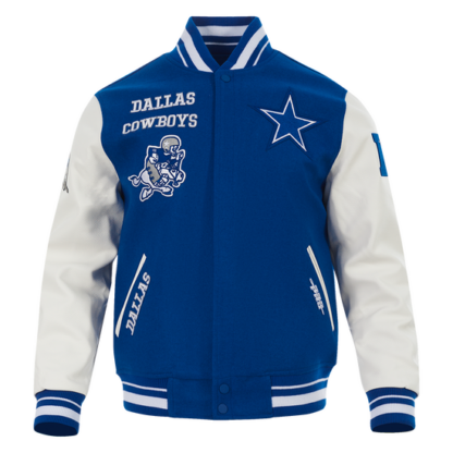 Jacket Nfl Dallas Cowboys Retro Classic Men'S Wool Varsity