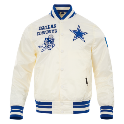 Jacket Nfl Dallas Cowboys Retro Classic Men'S Rib Satin