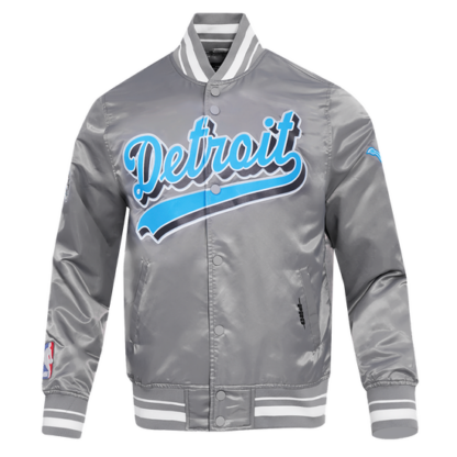 Jacket Nfl Detroit Lions Script Tail Men'S Satin