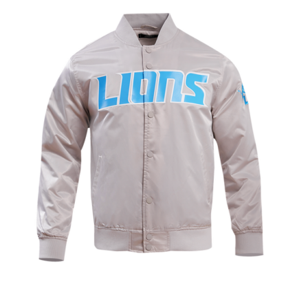 Jacket Nfl Detroit Lions Big Logo Men'S Satin