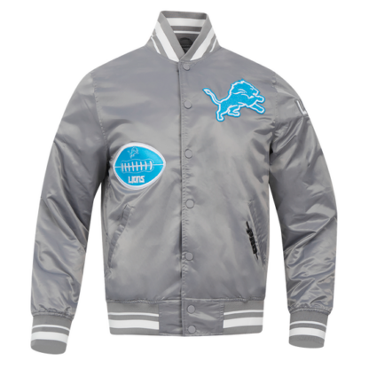 Jacket Nfl Detroit Lions Old English Men'S Rib Satin