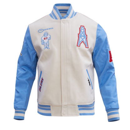 Jacket Nfl Houston Oilers Retro Classic Men'S Wool Varsity