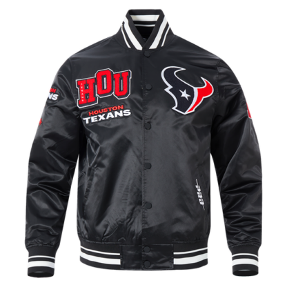 Jacket Nfl Houston Texans Classic Mash Up Men'S Rib Satin