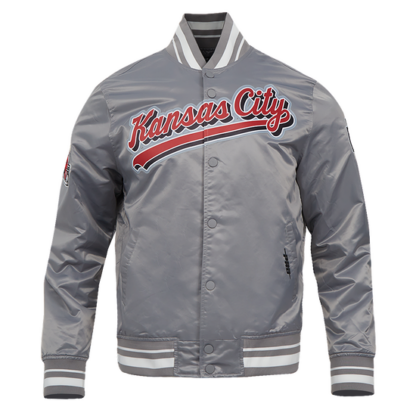 Jacket Nfl Kansas City Chiefs Script Tail Men'S Satin