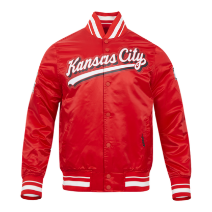 Jacket Nfl Kansas City Chiefs Script Tail Men'S Satin