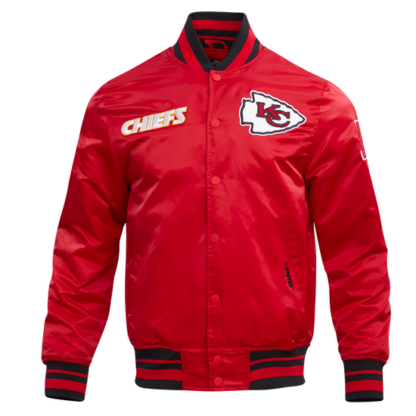 Jacket Nfl Kansas City Chiefs Retro Classic Men'S Rib Satin