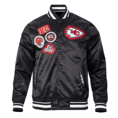 Jacket Nfl Kansas City Chiefs Diy Pick Stitch Men'S Satin