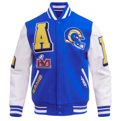 Jacket Nfl Los Angeles Rams Mashup Men'S Rib Wool Varsity