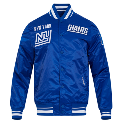 Jacket Nfl New York Giants Retro Classic Men'S Rib Satin