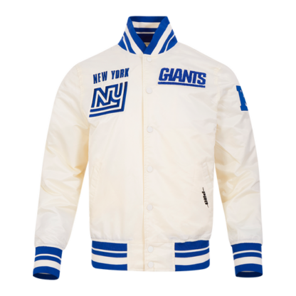 Jacket Nfl New York Giants Retro Classic Men'S Rib Satin