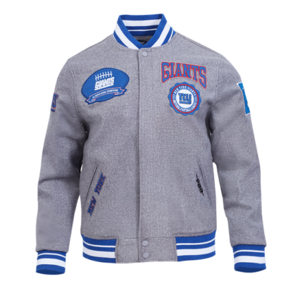 Jacket Nfl New York Giants Crest Emblem Men'S Wool Varsity